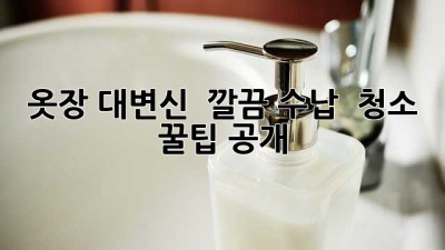 옷장 대변신 ✨ 깔끔 수납 & 청소 꿀팁 공개!